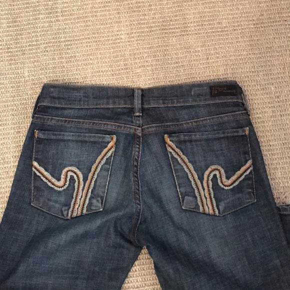 Citizens Of Humanity Dark Wash flare jeans 26 - Picture 6 of 7